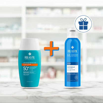 COMBO Rilastil Sun System SPF50+ Advanced + Mousse Doposole