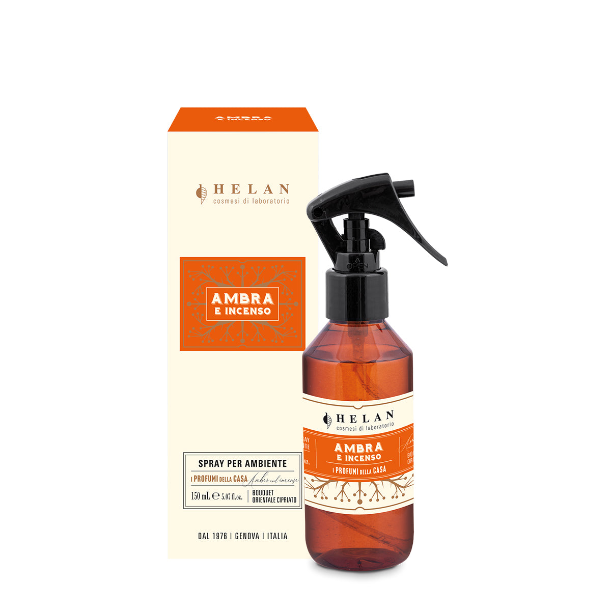 Ambra e Incenso – Spray per ambiente 150 ml – Helan