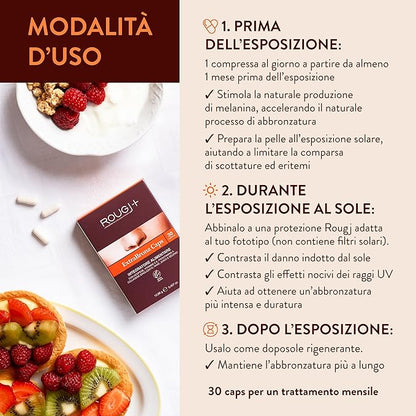 Rougj Caps ExtraBronz – Integratore Solare 30 Capsule