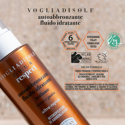 Helan Voglia di Sole – Autoabbronzante Fluido Idratante Brillante