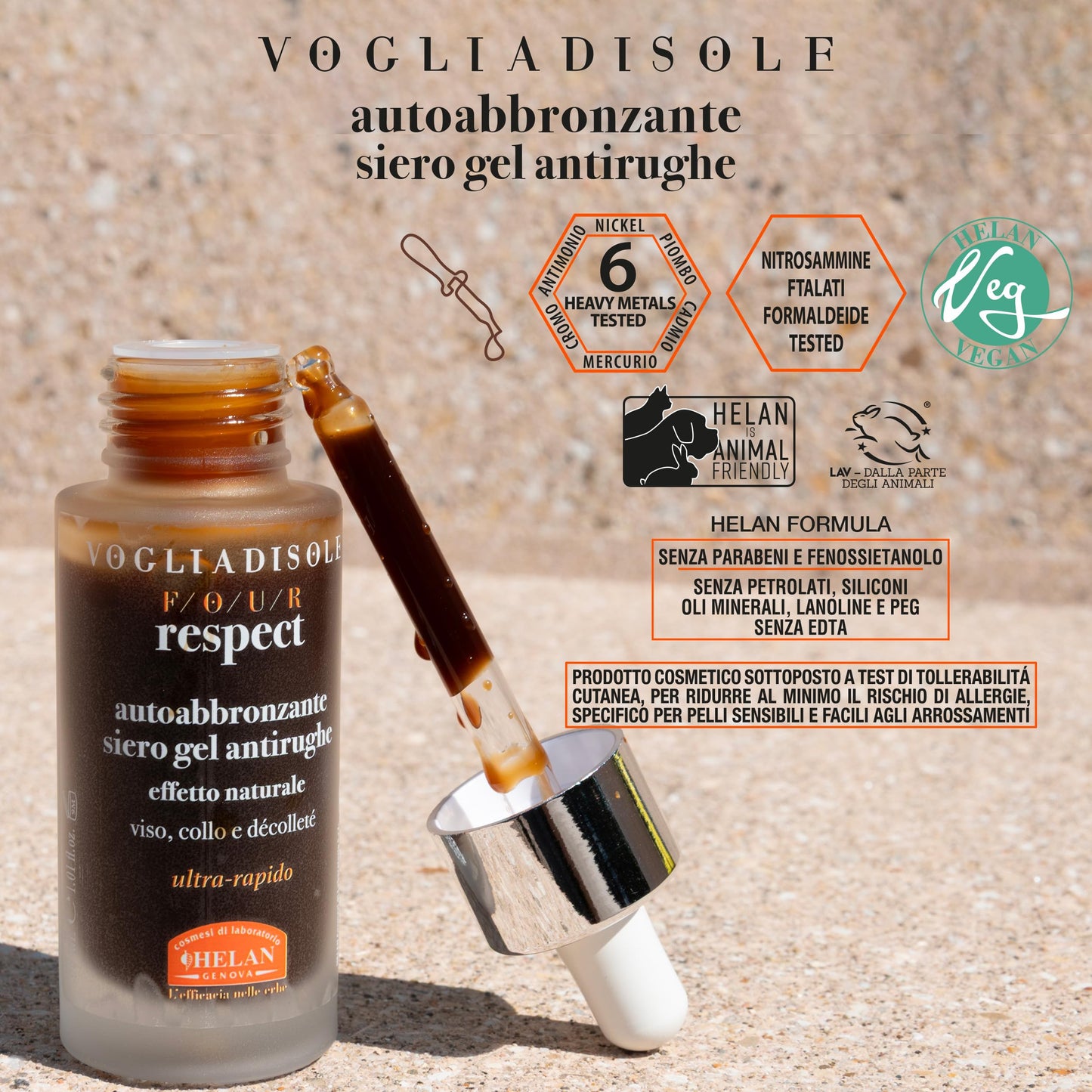 Helan Voglia di Sole – Autoabbronzante Siero Gel Antirughe