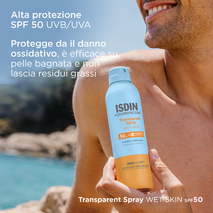 ISDIN Transparent Spray Wet Skin SPF50