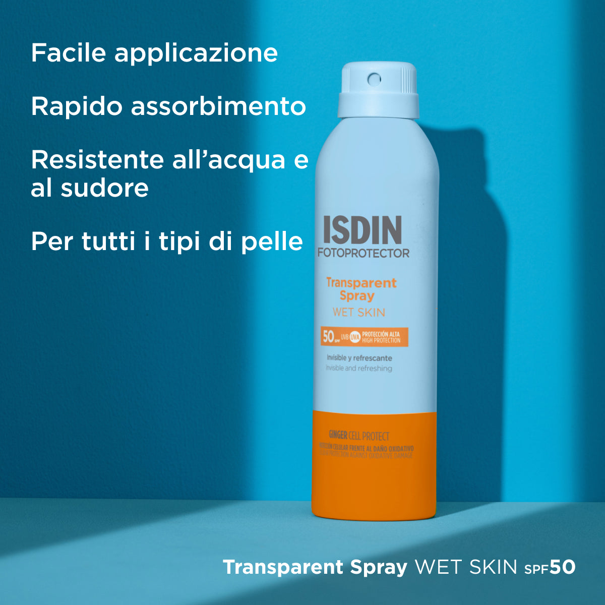 ISDIN Transparent Spray Wet Skin SPF50