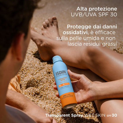 ISDIN Transparent Spray Wet Skin SPF30