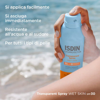 ISDIN Transparent Spray Wet Skin SPF30